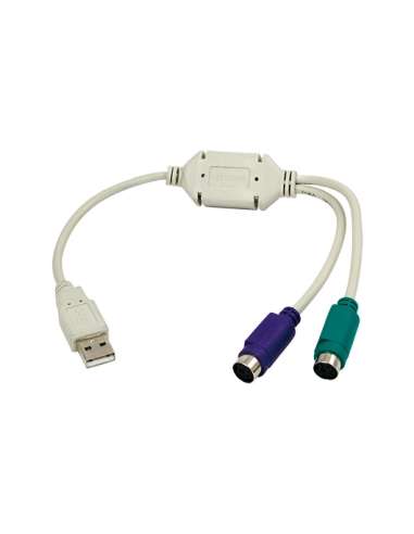 ADAPTADOR USB M A 2X PS2 H LOGILINK AU0004A