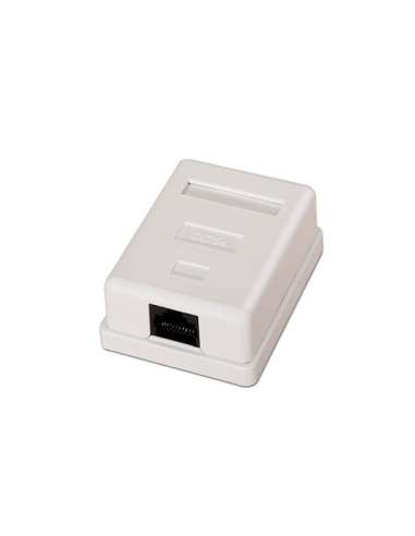 Roseta de superficie RJ45 Cat.5e UTP 1 toma, blanco - AISENS®