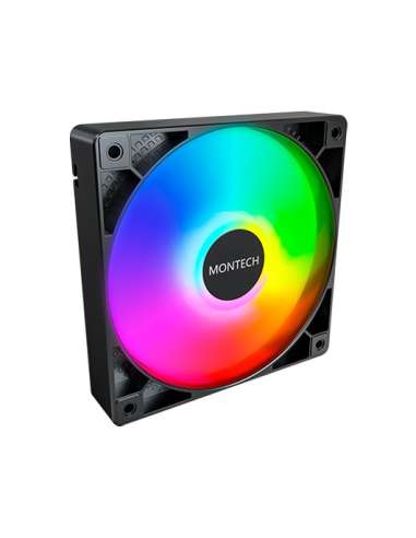 VENTILADOR 120X120 MONTECH GF120 PWM BLACK PACK 3 HUB