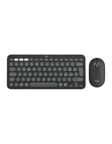 TECLADO + RATON WIRELESS MULTIDISPOSITIVO PEBBLE 2 NEGRO LOGITECH