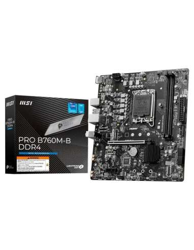 MSI Placa Base PRO B760M-B DDR4  mATX LGA1700