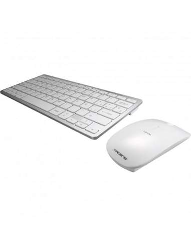 Tacens Levis Teclado+Ratón Inalámbrico Blanco Ultr