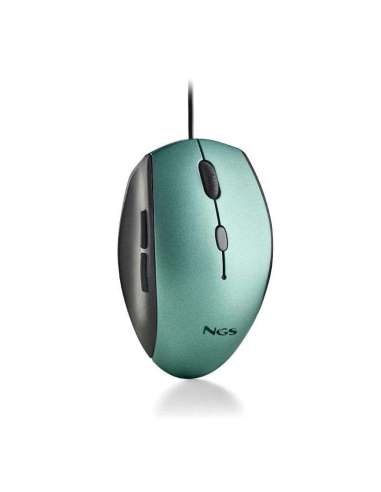 NGS WIRED ERGO SILENT MOUSE + USB TYPE C ADAPT ICE