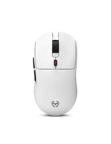 KROM KLEVER Raton gaming superligero wireless Blco