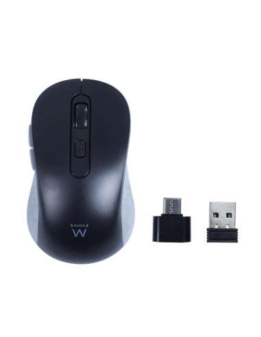 EWENT EW3204 Ratón inalámbrico 2.4GHz click silen