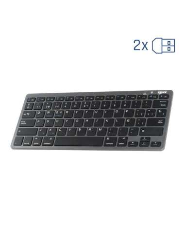 iggual Teclado Bluetooth Slim TKL-BT negro 2 canal