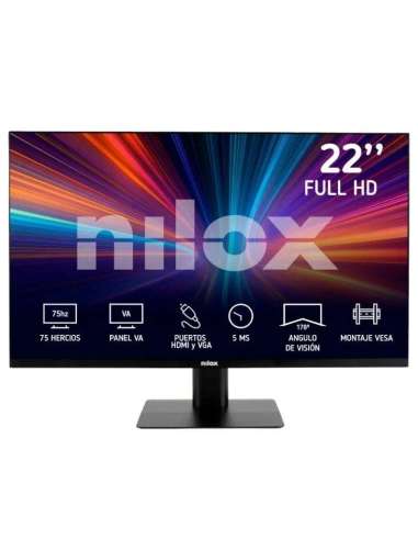 NILOX NXM22FHD11 Monitor 21.5" VA 75hz 5ms VGA HDM