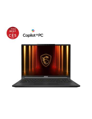 MSI Stealth A16 AI+ A3XWIG-022XES Ryzen™ AI 9 HX 370 / 32GB / NVIDIA GeForce RTX 5080 16GB GDDR7 / 1TB NVMe / 16'' / FreeDOS