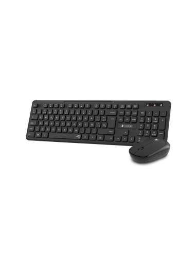 TECLADO + RATON BUSINESS SLIM SILENCIOSO WIRELESS NEGRO SUBBLIM