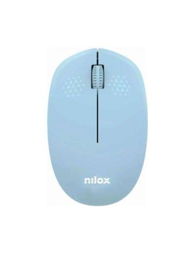 Nilox Ratón Wireless, 1000 DPI, 3 botones, Azul