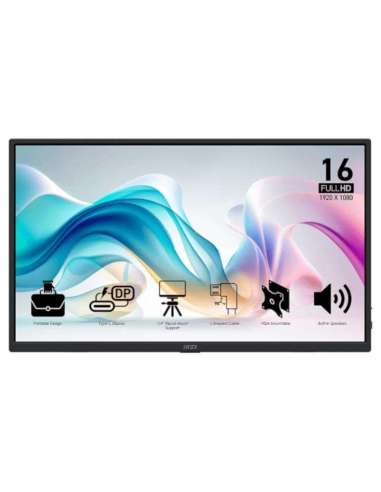 MSI MP165 E6 Monitor15.6"IPS FHD  portátil USBc MM