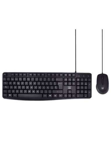 Ewent EW3006 kit teclado+ raton escrit. silenciosa