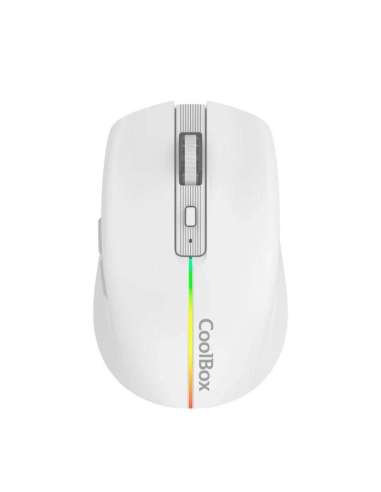 Coolbox Gaming Ratón  W01 1600DPI Inalámbrico Blan