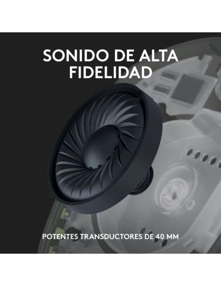 Logitech G435 LIGHTSPEED Auriculares Gaming Inalámbricos Negros