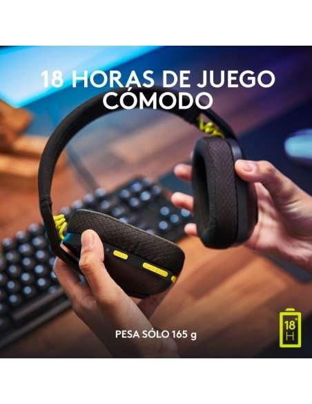 Logitech G435 LIGHTSPEED Auriculares Gaming Inalámbricos Negros