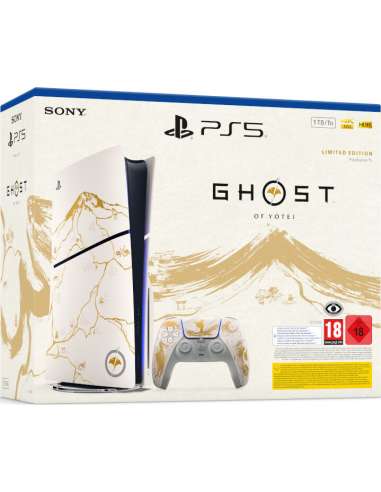 CONSOLA SLIM EDITION + DUALSENSE (1TB) GHOST OF...