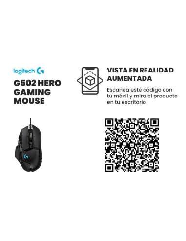 RATON LOGITECH G502 HERO OPTICO USB GAMING...