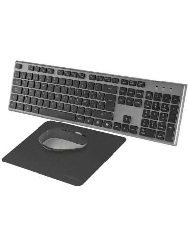 Tacens 3EN1 Teclado+Ratón+Alfom Inalámbrico Negro