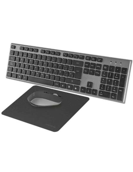 Tacens 3EN1 Teclado+Ratón+Alfom Inalámbrico Negro