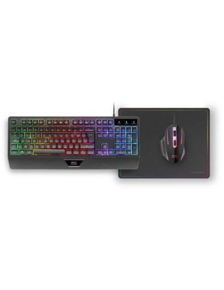 KIT COMBO PACK 3EN1 RGB MCP124 NEGRO MARS GAMING