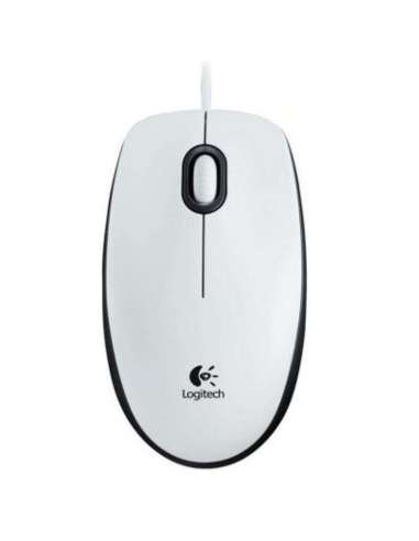 Logitech B100 Ratón Blanco OEM