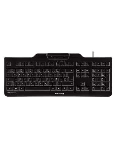 Cherry Teclado+lector chip integrado (DNIe) Negro