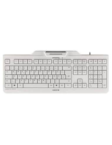 Cherry Teclado+Lector Chip Integrado (DNIe) Blanco