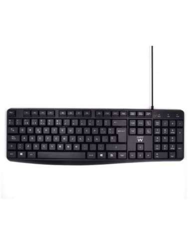 Ewent EW3001 teclado escritura silenciosa USB