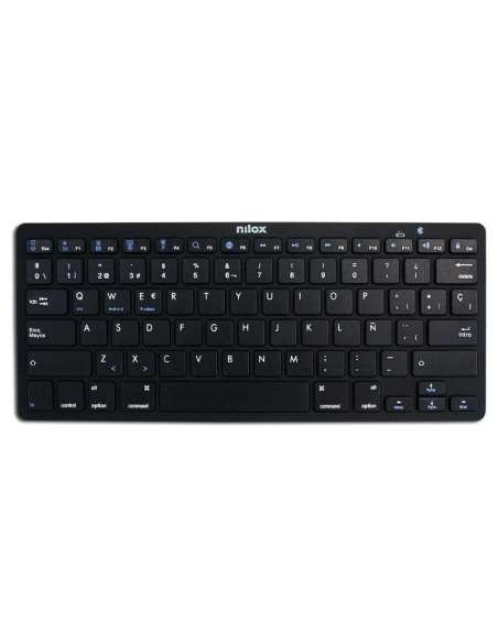 Nilox Teclado NXKB01B Bluetooh, Negro