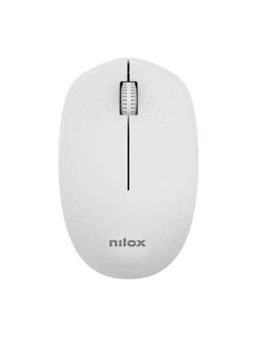 Nilox Ratón Wireless, 1000 DPI, 3 botones, Gris