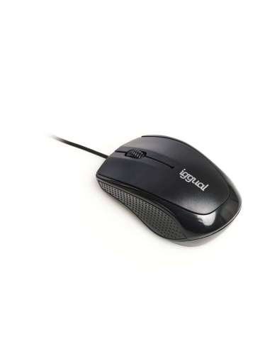 iggual Ratón óptico COM-BASIC-800DPI negro