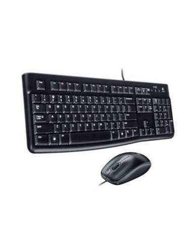 Logitech MK120 Teclado + Ratón óptico 1000dpi USB