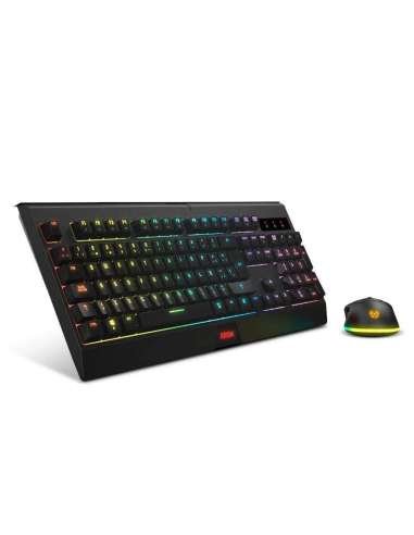 KROM KABALA  | Kit Teclado y Ratón Wireless RGB SP