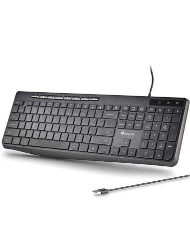 TECLADO SPECTRA ULTRA SLIM SILENCIOSO NEGRO USB...