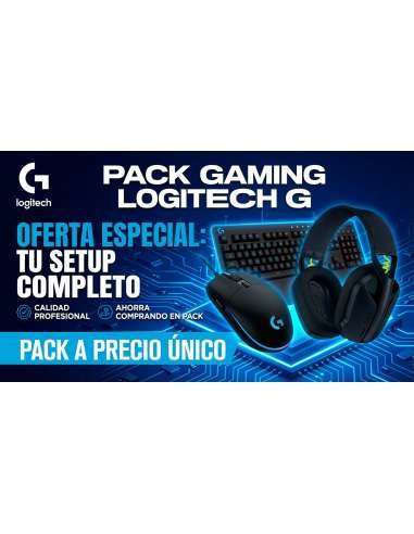 PACK LOGITECH TECLADO + RATON + AURICULARES