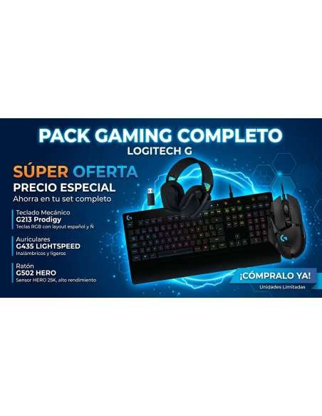 PACK LOGITECH2 TECLADO + RATON + AURICULARES
