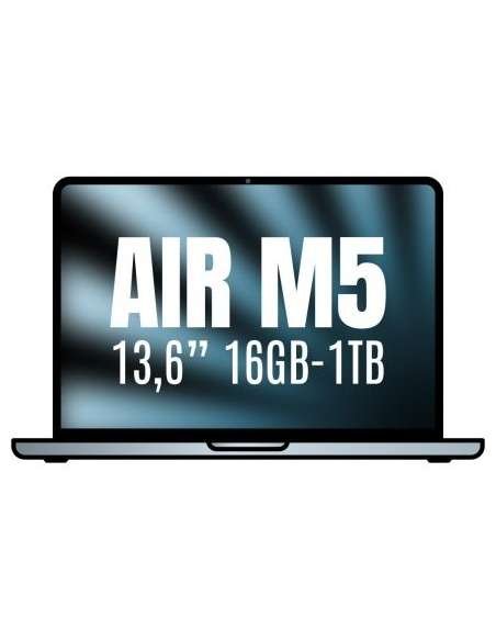 Apple Macbook Air 13,6"/ M5 10-Core CPU/ 16GB/ 1TB SSD/ 10-Core GPU/ Azul