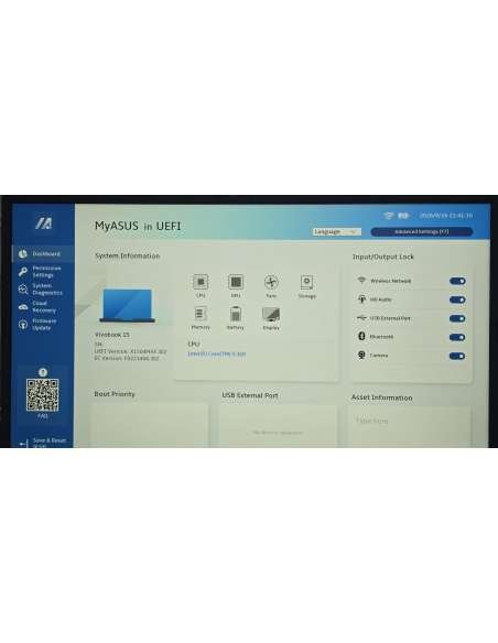 ASUS VIVOBOOK X1504MA-BQ224  Intel Core 5 320 / 8 GB DDR5 / 512 GB SSD M.2 NVMe PCIe 4.0 / Sin sistema