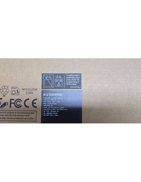 ASUS VIVOBOOK X1504MA-BQ224  Intel Core 5 320 / 8 GB DDR5 / 512 GB SSD M.2 NVMe PCIe 4.0 / Sin sistema
