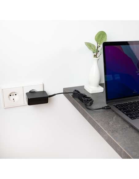 CARGADOR PORTATIL TOOQ GAN USB-C PD 65W NEGRO